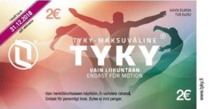 Tyky 2€ Liikuntaan