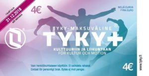 Tyky+ 4€ Kulttuuriin ja liikuntaan